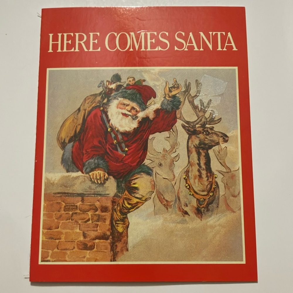 Vintage 1987 book “Here Comes Santa” Merrimack Publishing